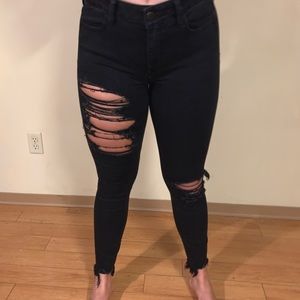 American Eagle Black ripped jeans
